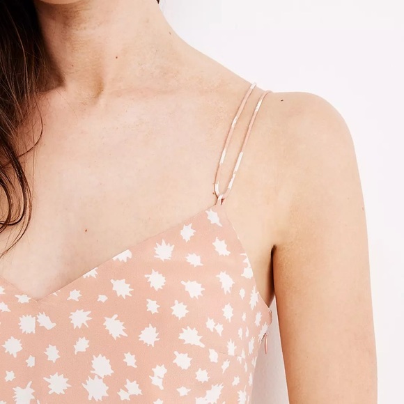 Madewell Silk Cami Slip Dress in Star Shower size 8 - Picture 4 of 4